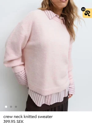 Rosa stickad tröja  - Bra skick, jättefin 