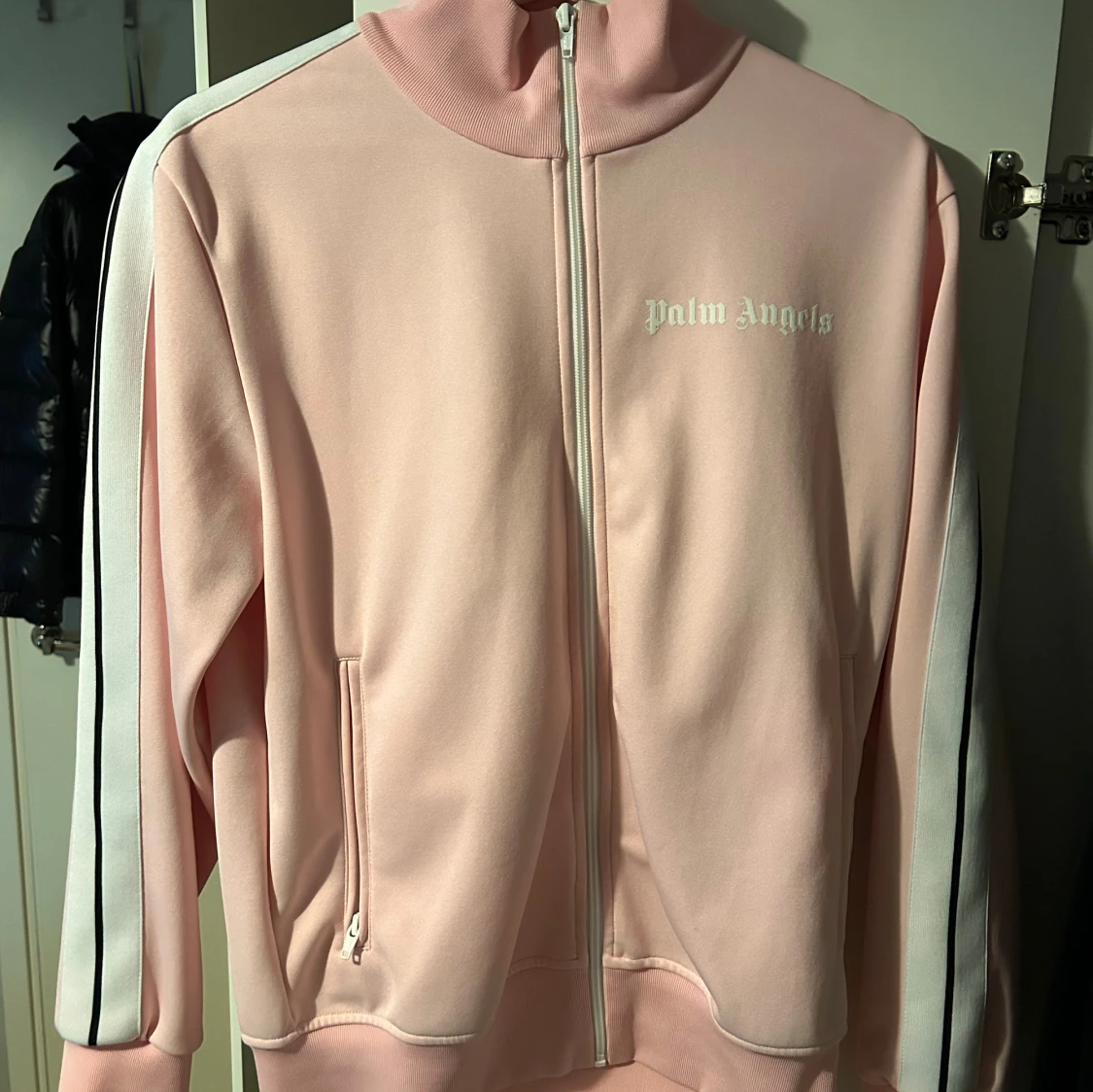 Palm Angels rosa ziptröja M