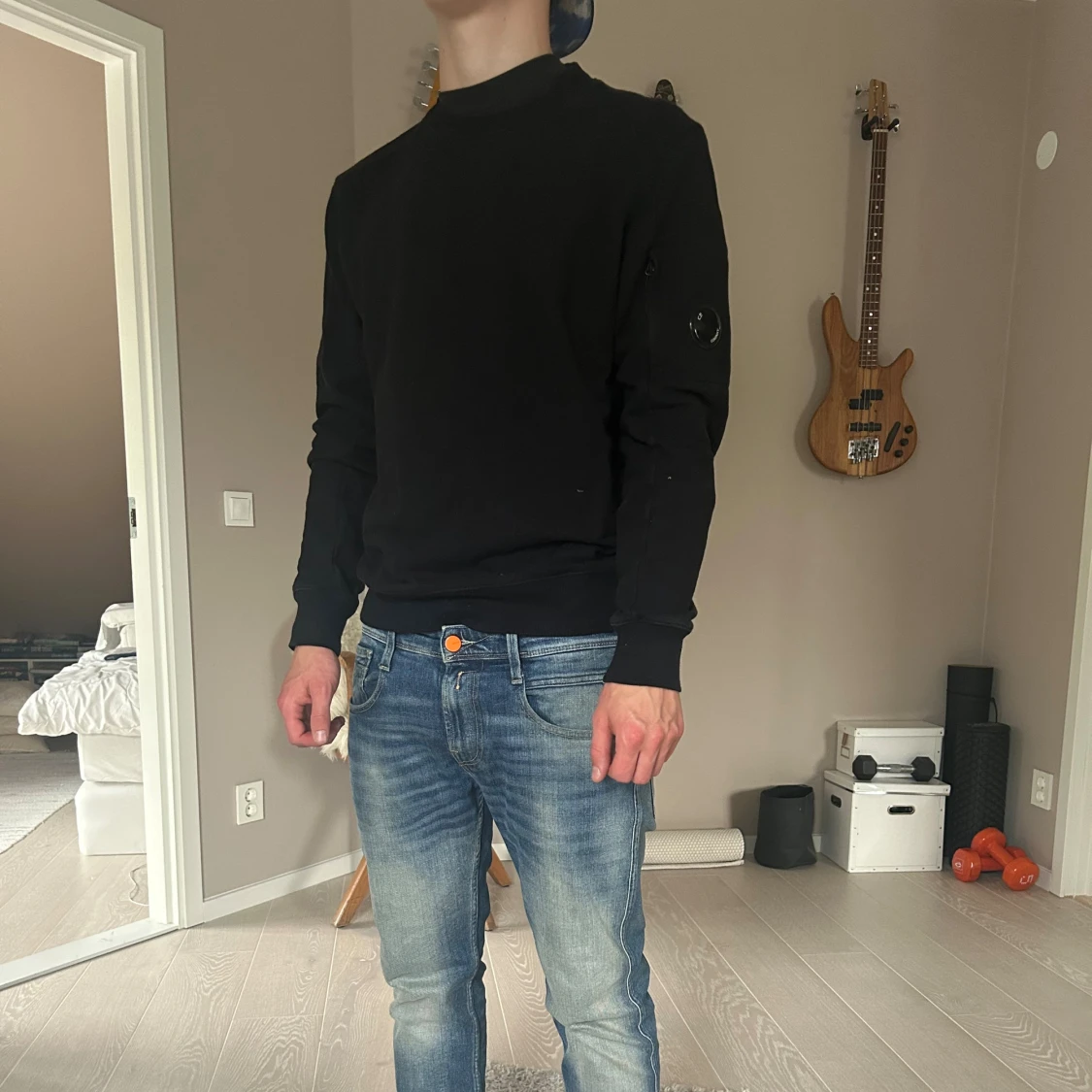 Svart sweatshirt från C.P. Company