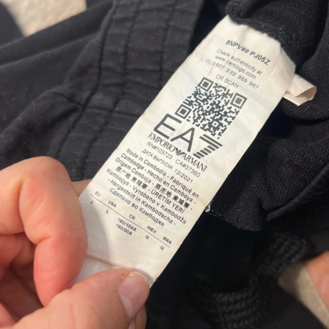 Svarta mjukisbyxor EA7 Emporio Armani - 2