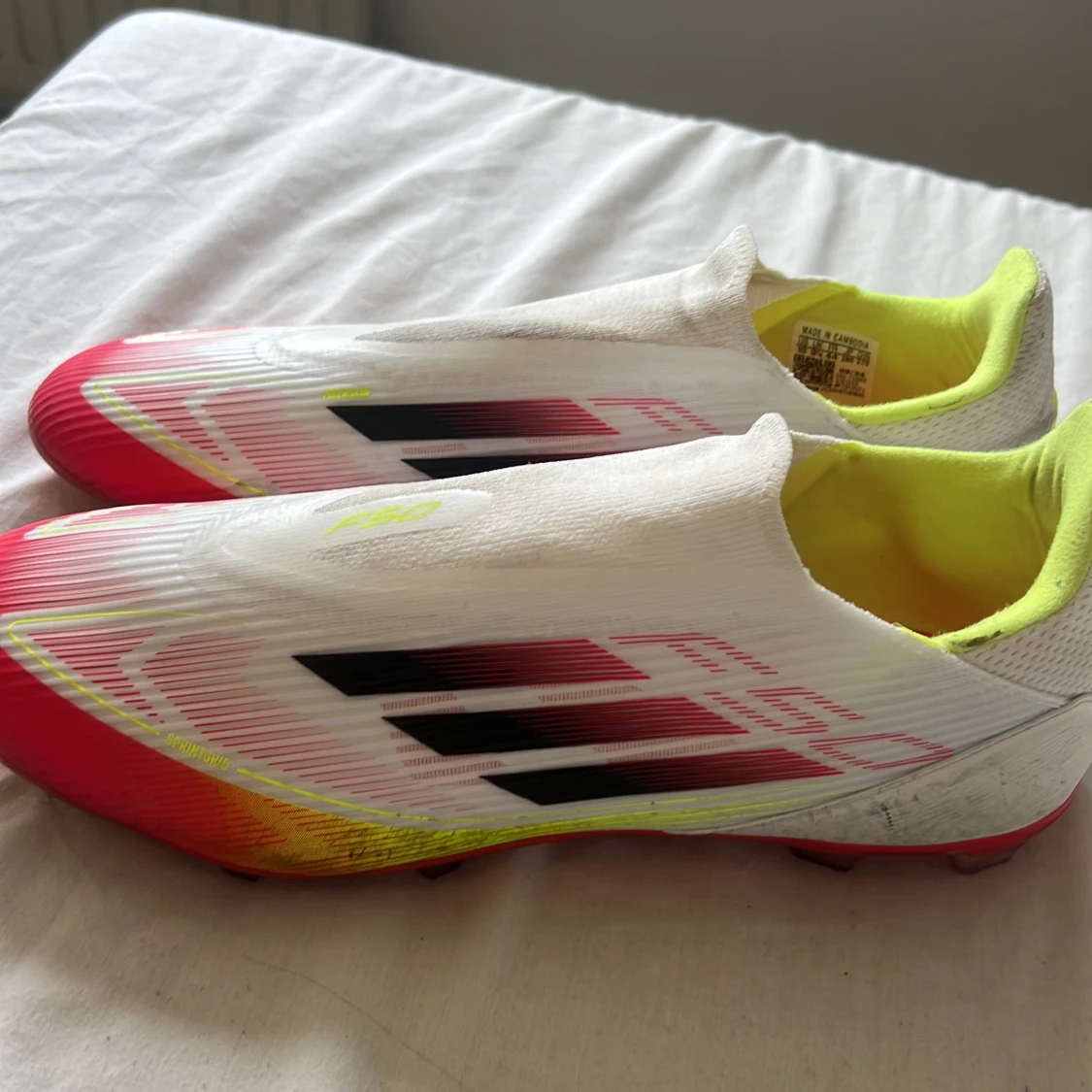 Adidas F50 fotbollsskor vit/röd - 3