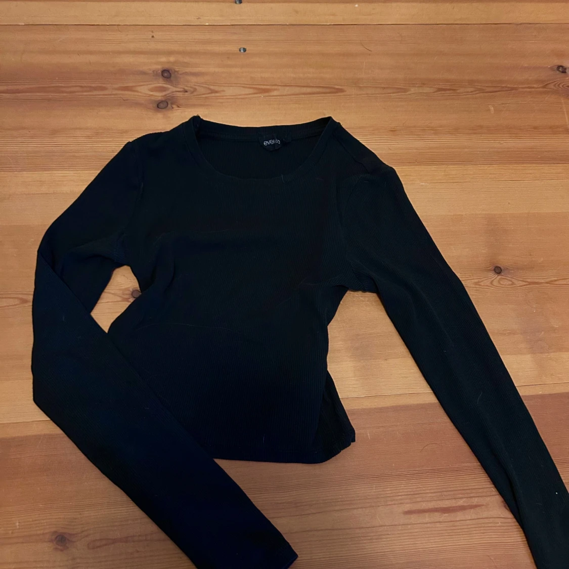 3 st ribbade långärmade tröjor - 1