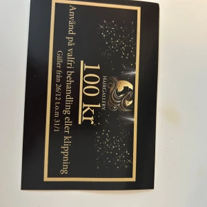 Presentkort  - På en frisörsalong i Stockholm. ❤️