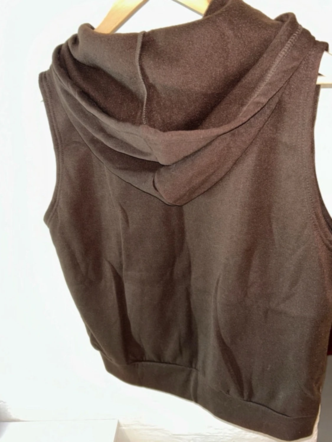 Brun hoodie-väst från SHEIN - 1