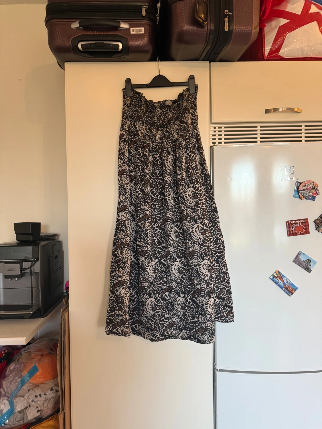 Svartvit långklänning från Lindex