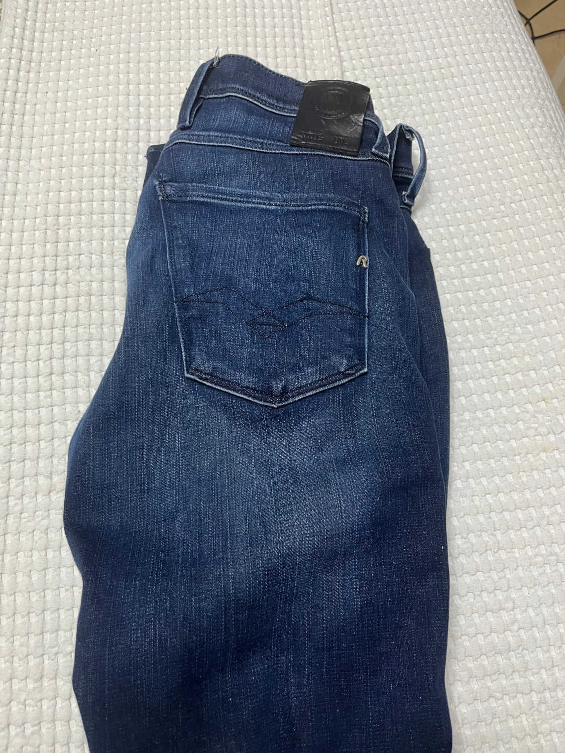 Replay Hyperflex mörkblå jeans - 1