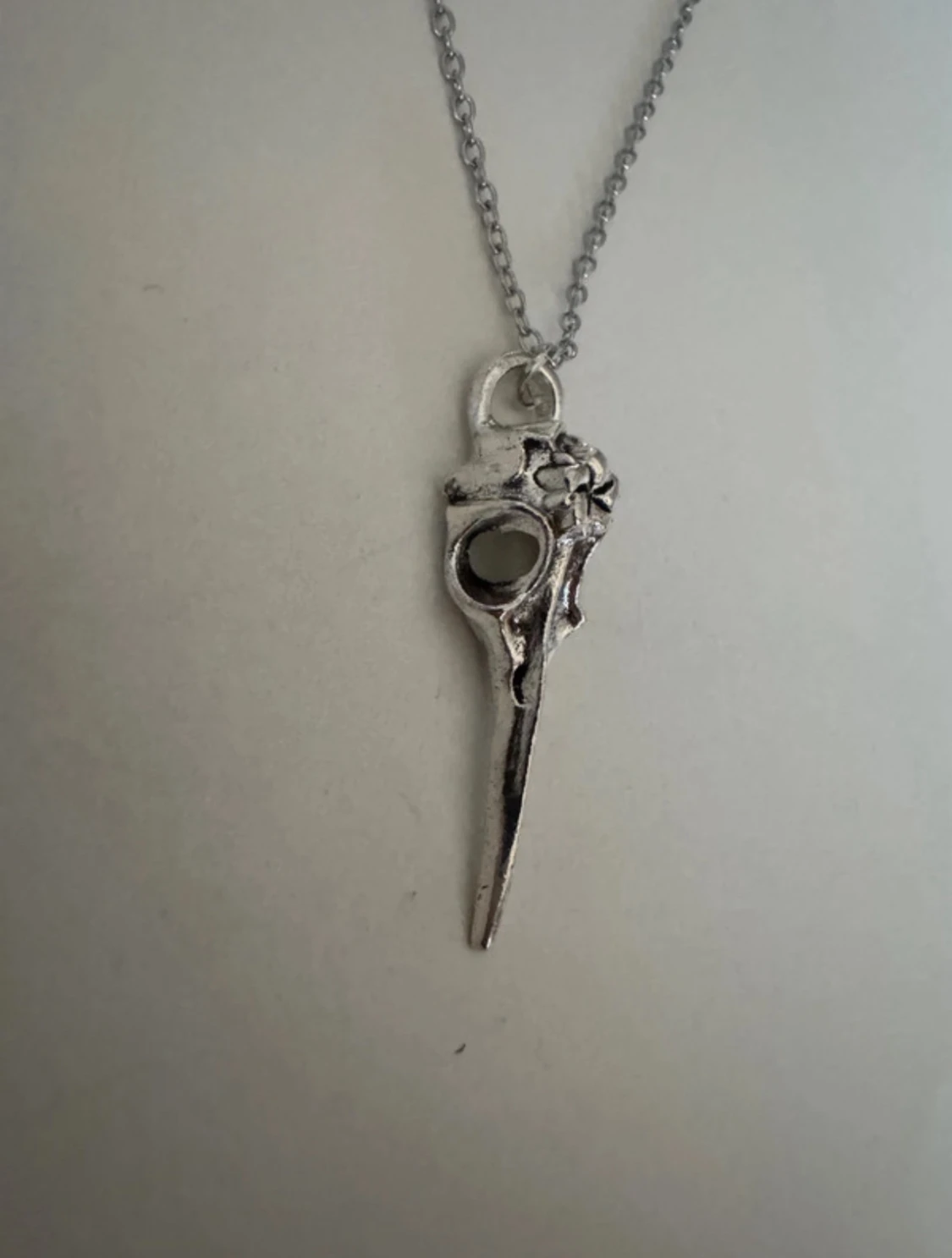 Silverhalsband cool döskalle - 1