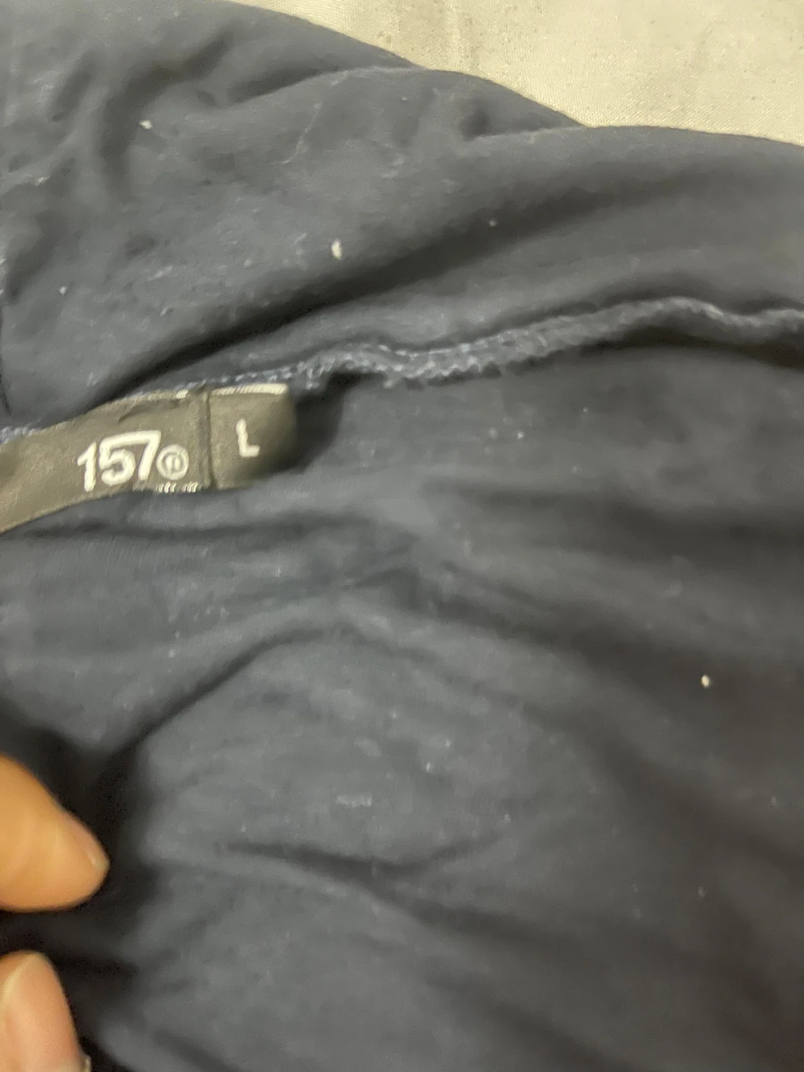 Mörkblå mjukisbyxor från 157, storlek L - 1