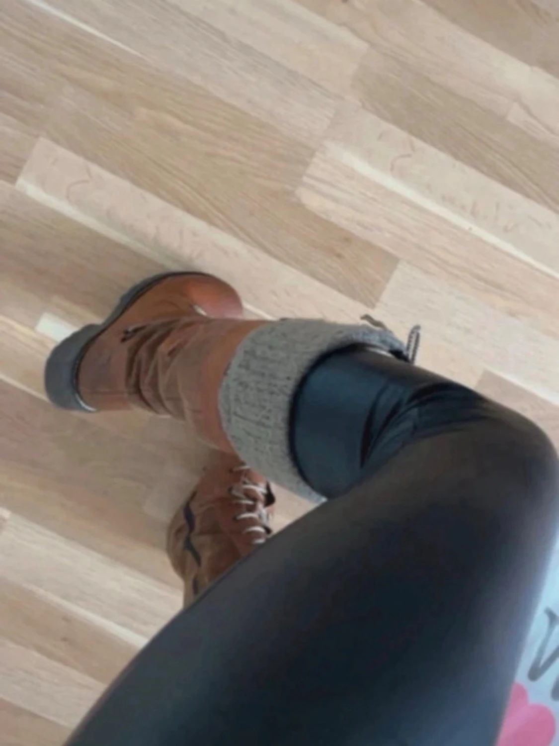 Bruna höga boots med snörning - 3