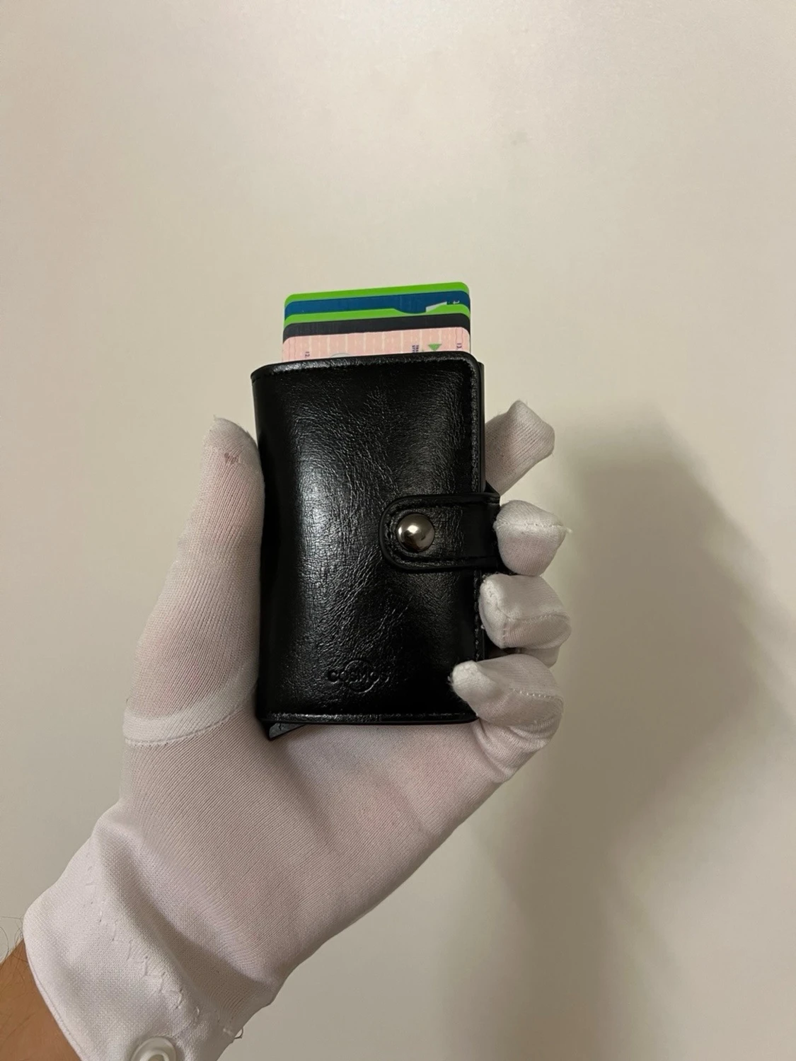 NY Svensk märke PU läder RFID skyddad fr tjuv  - 1