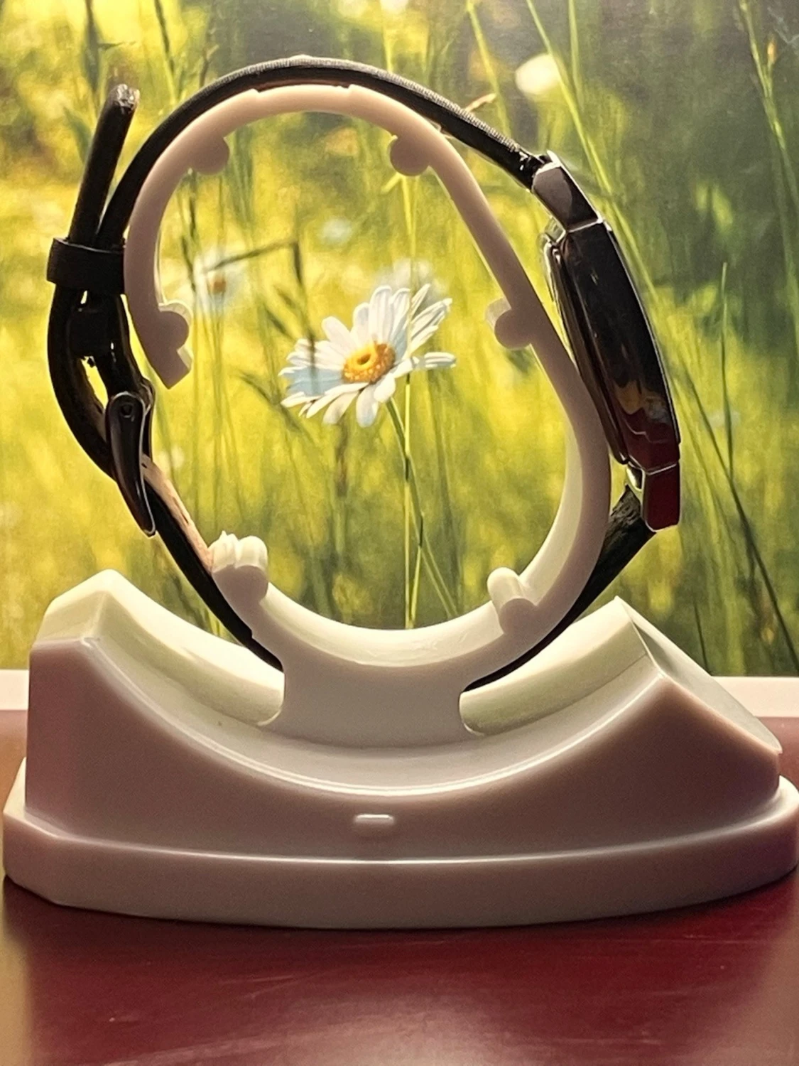 Svart Skagen klocka med diamantdetaljer - 4