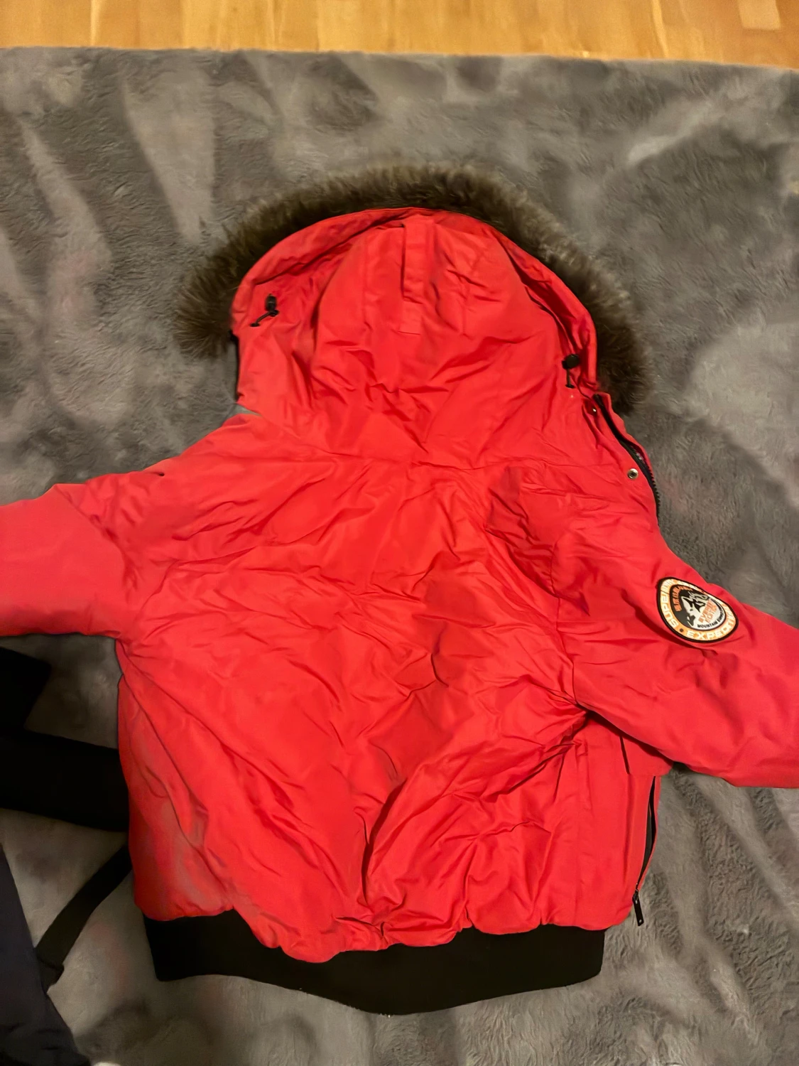 Röd Superdry Everest pufferjacka - 1
