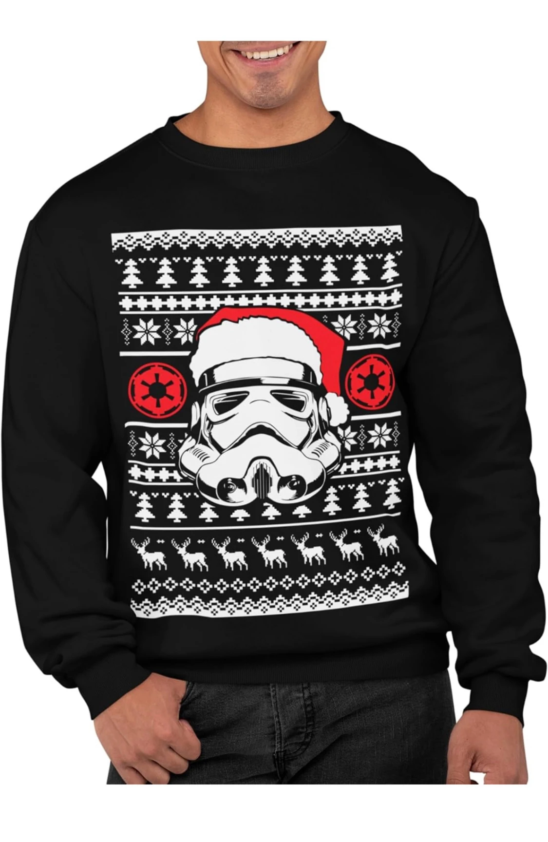 Ny svart jultröja tröja med Star Wars Stormtrooper motiv. Strl XXL - 2