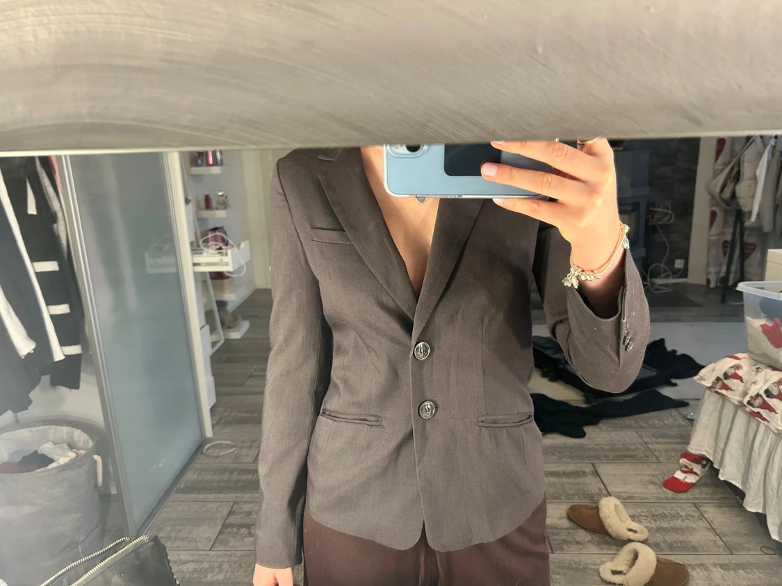 Mörkgrå kavaj från H&M - 1