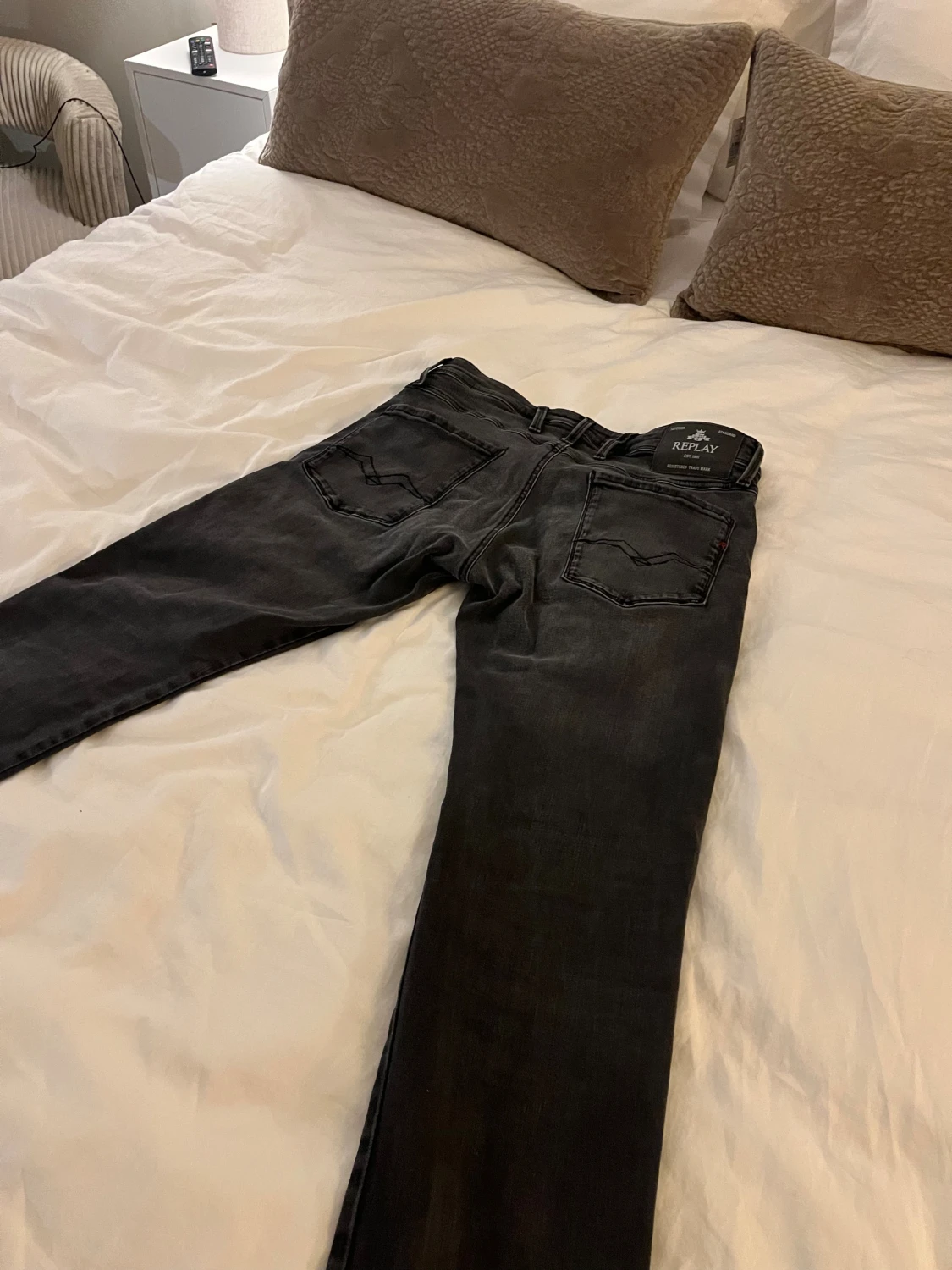 Replay Anbass svarta slim jeans W31 L32 - 3