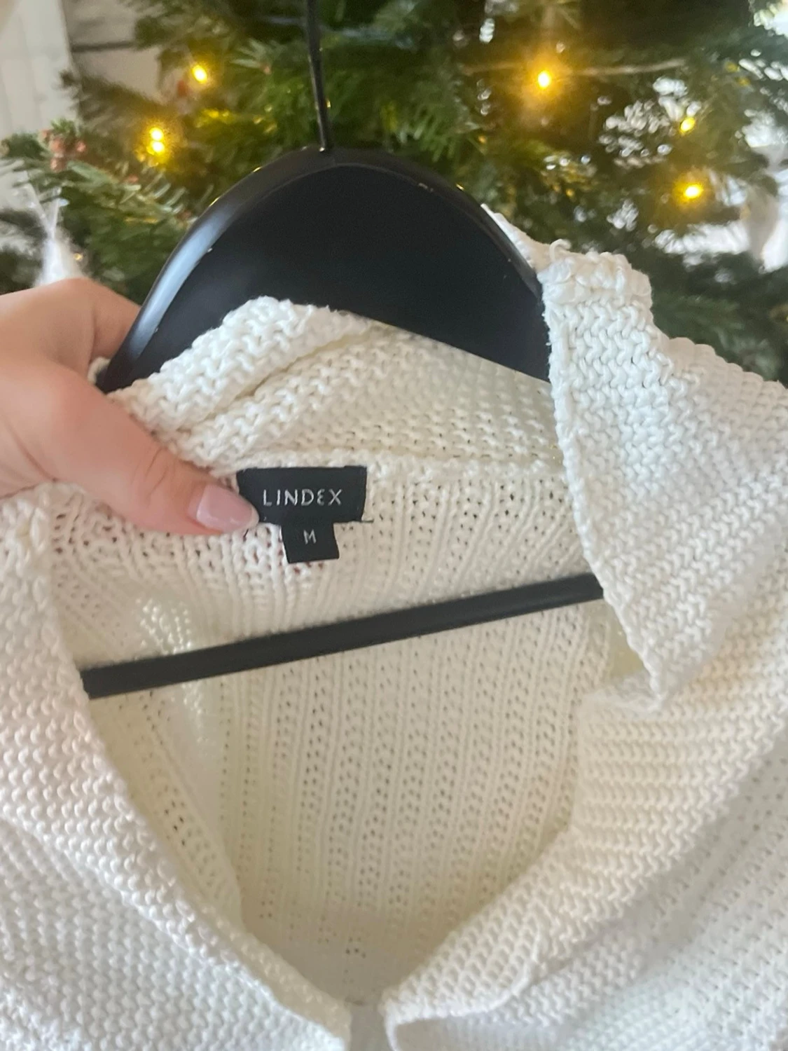 Vit stickad bolero från Lindex - 6