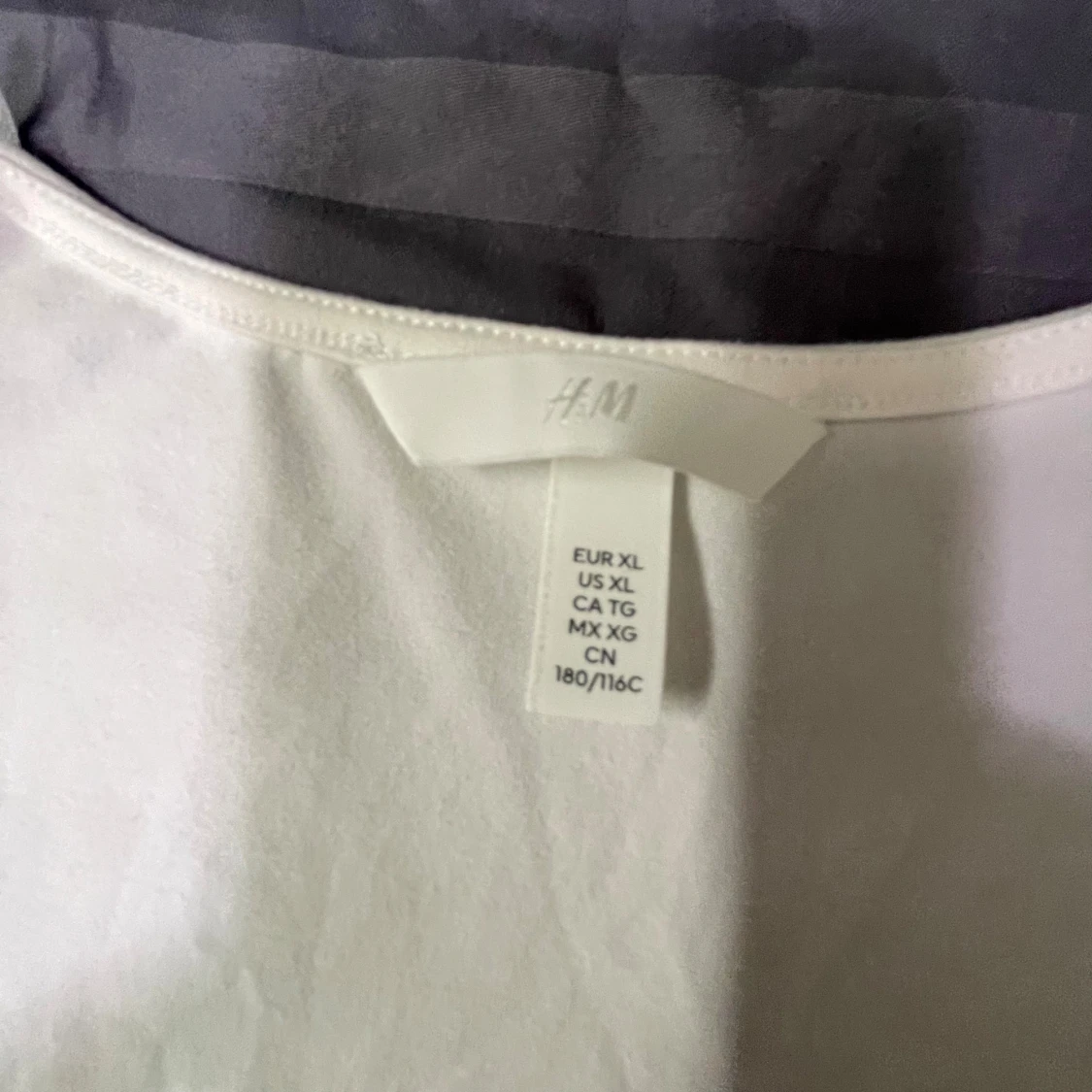 Vit långärmad topp från H&M - 1