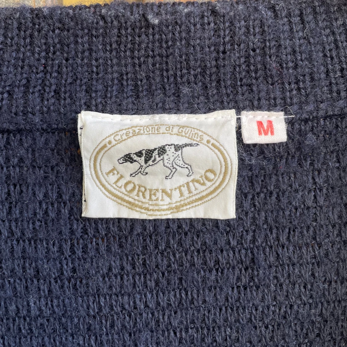 Mörkblå cardigan från Florentino 100% kvalité  - 1