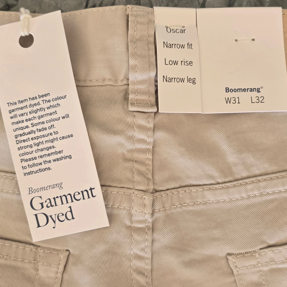 Beiga smala chinos från Boomerang - 1