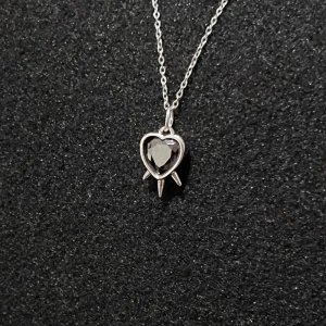 Cœur Noir - 45 cm. Rostfri