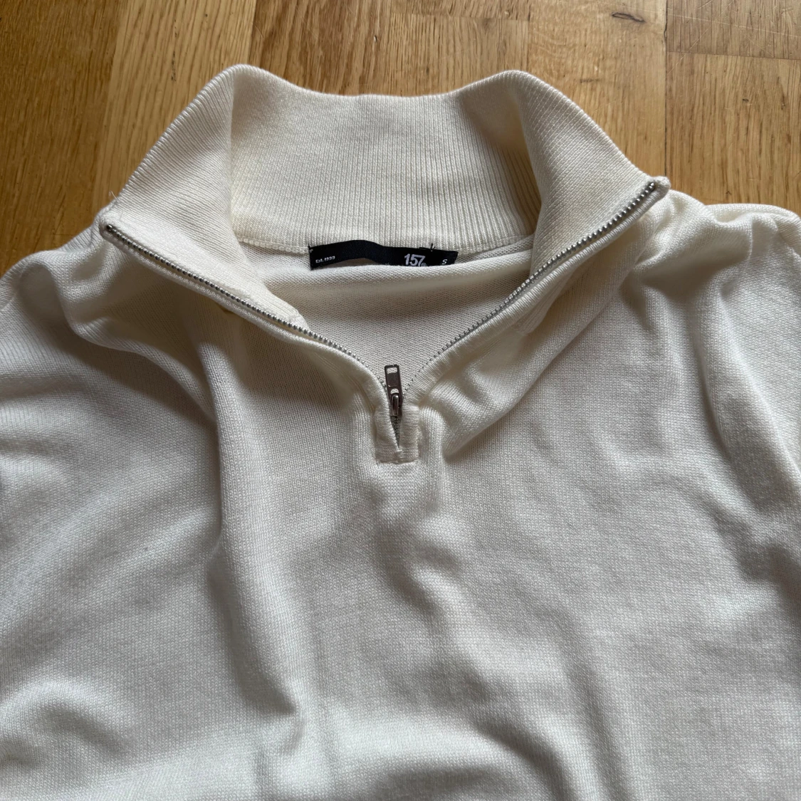 Vit half zip-tröja från 157 - 1