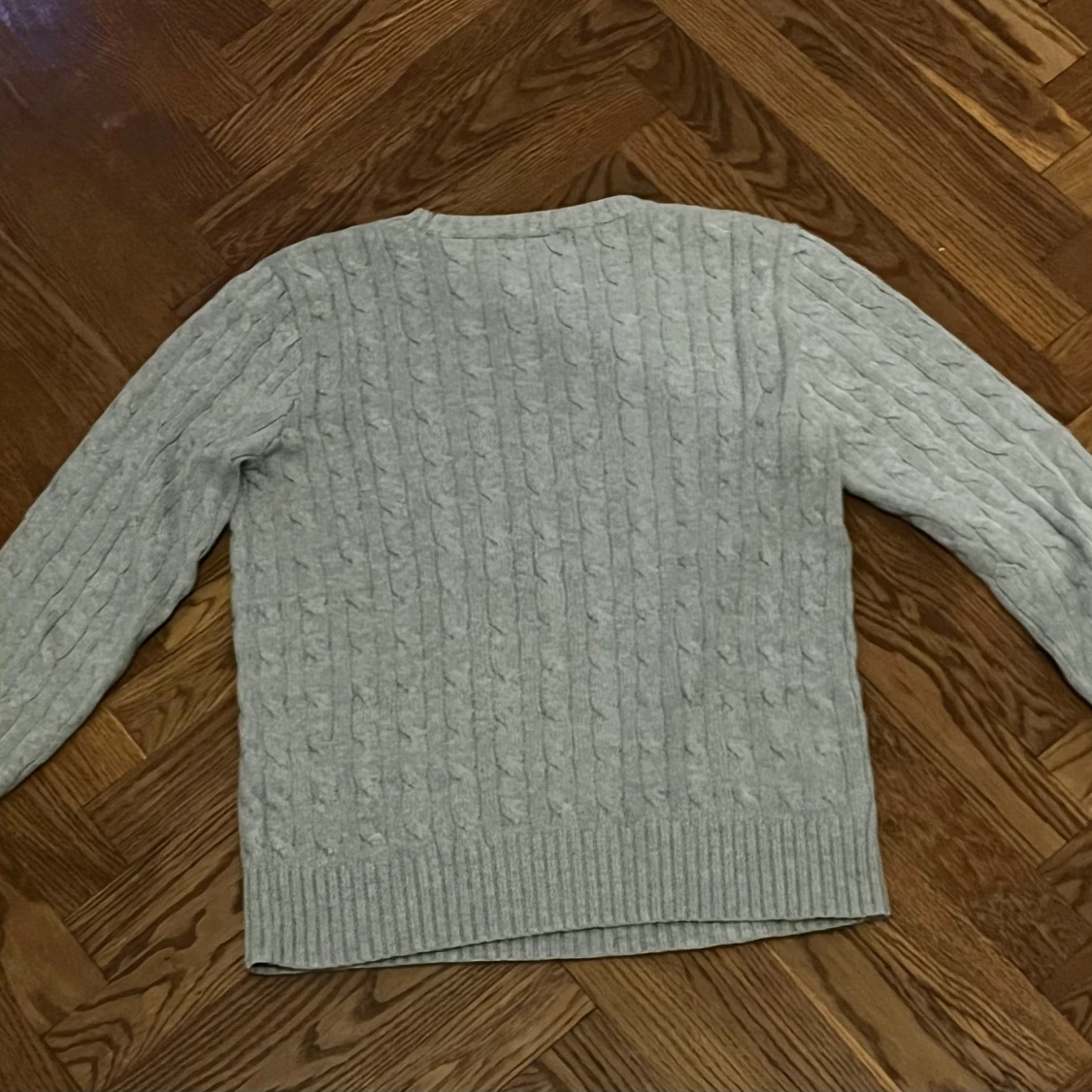 Grå kabelstickad tröja Polo Ralph Lauren - 1