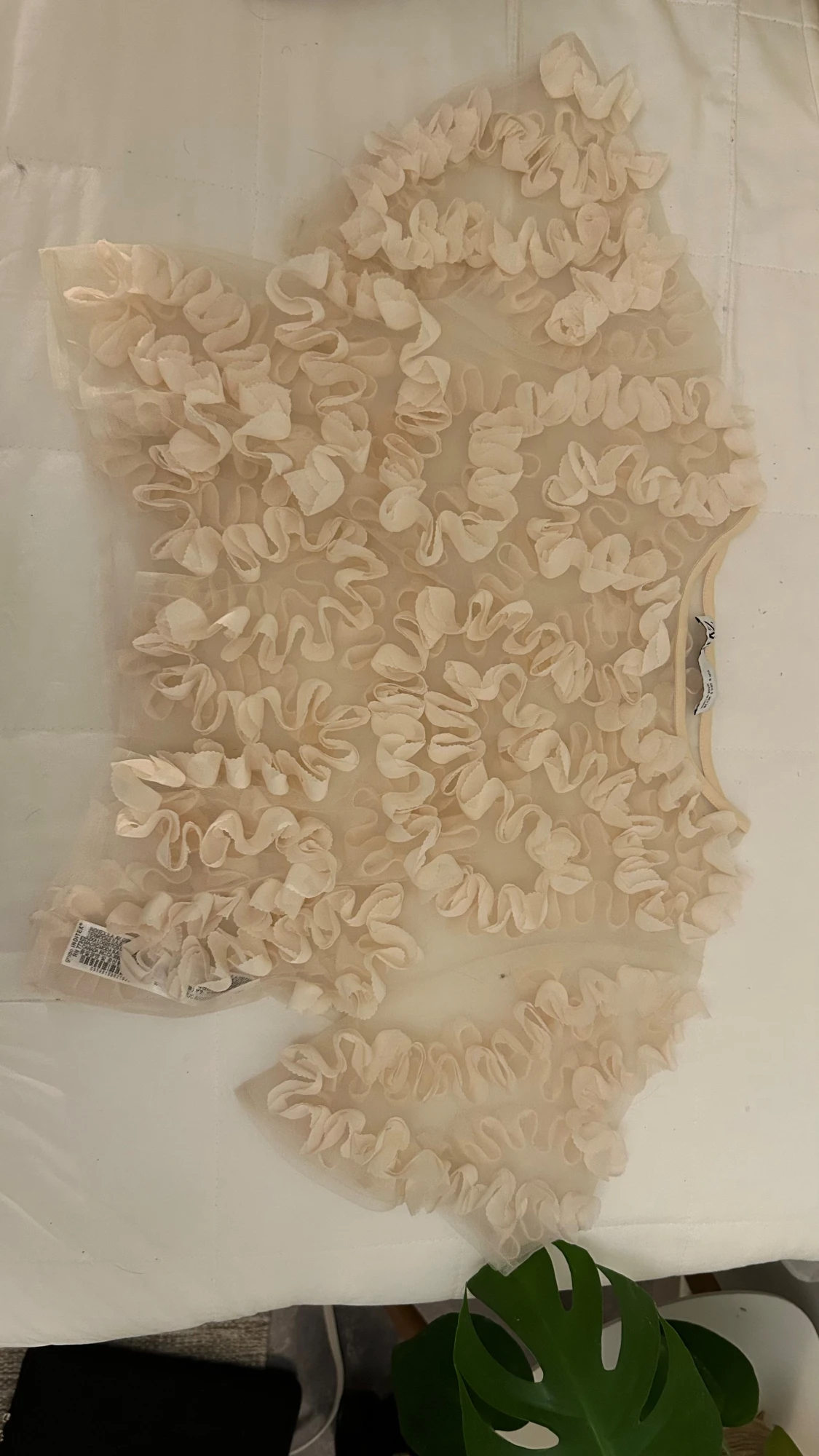 Blommig/volang topp - 2