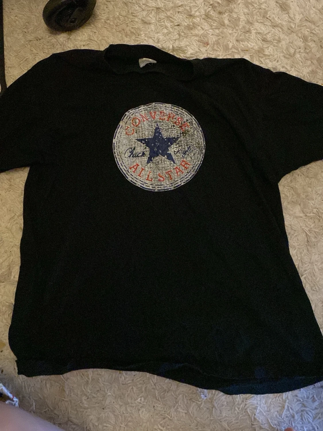 Svart Converse All Star t-shirt