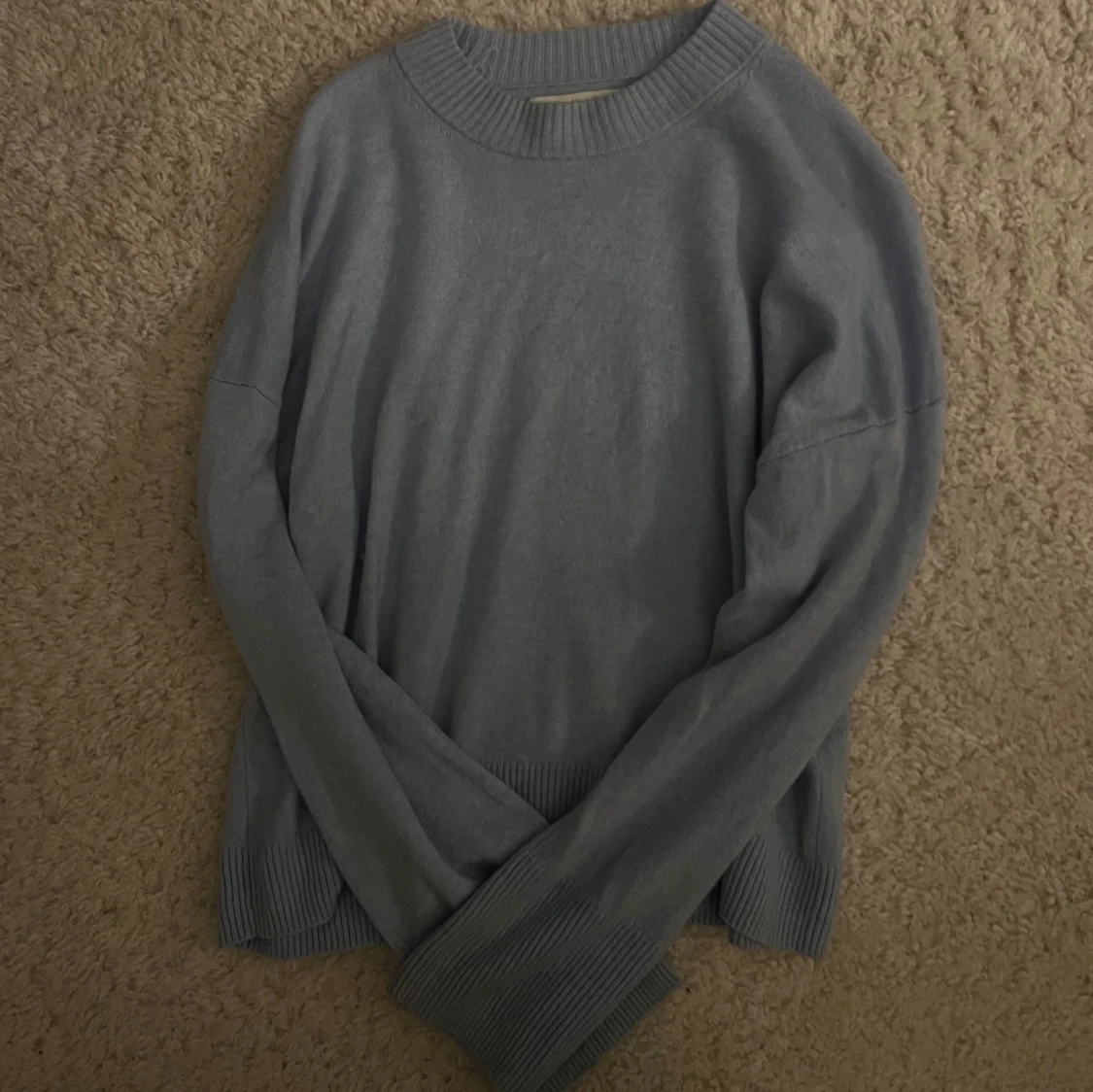 Ljus blå kashmirtröja Abercrombie & Fitch