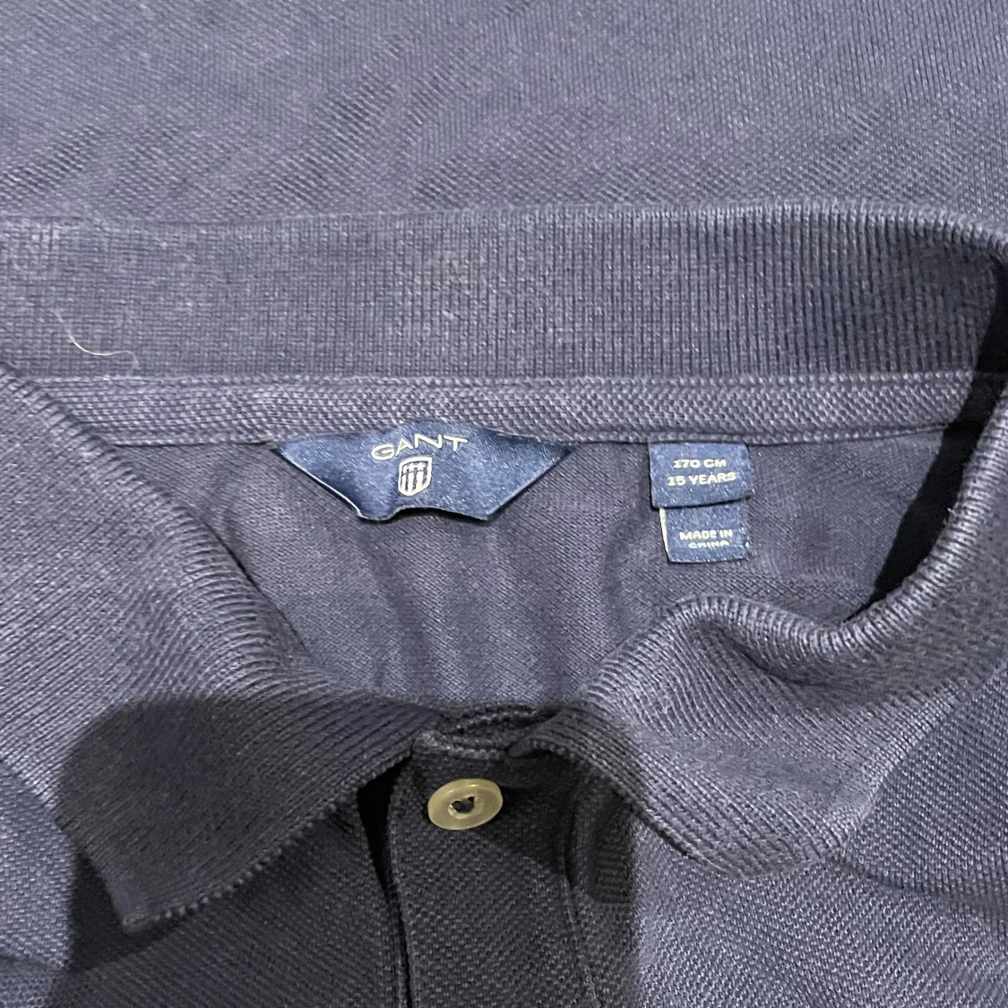 Mörkblå pikétröja från GANT - 3