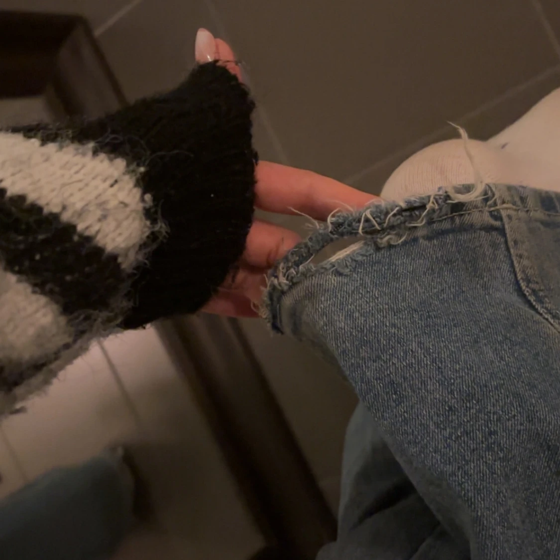 Blå bootcut jeans från Junkyard - 4