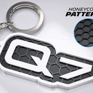 Audi Q7 nyckelring  - Denna design är våran bästsäljare och levereras självklart med själva ringen