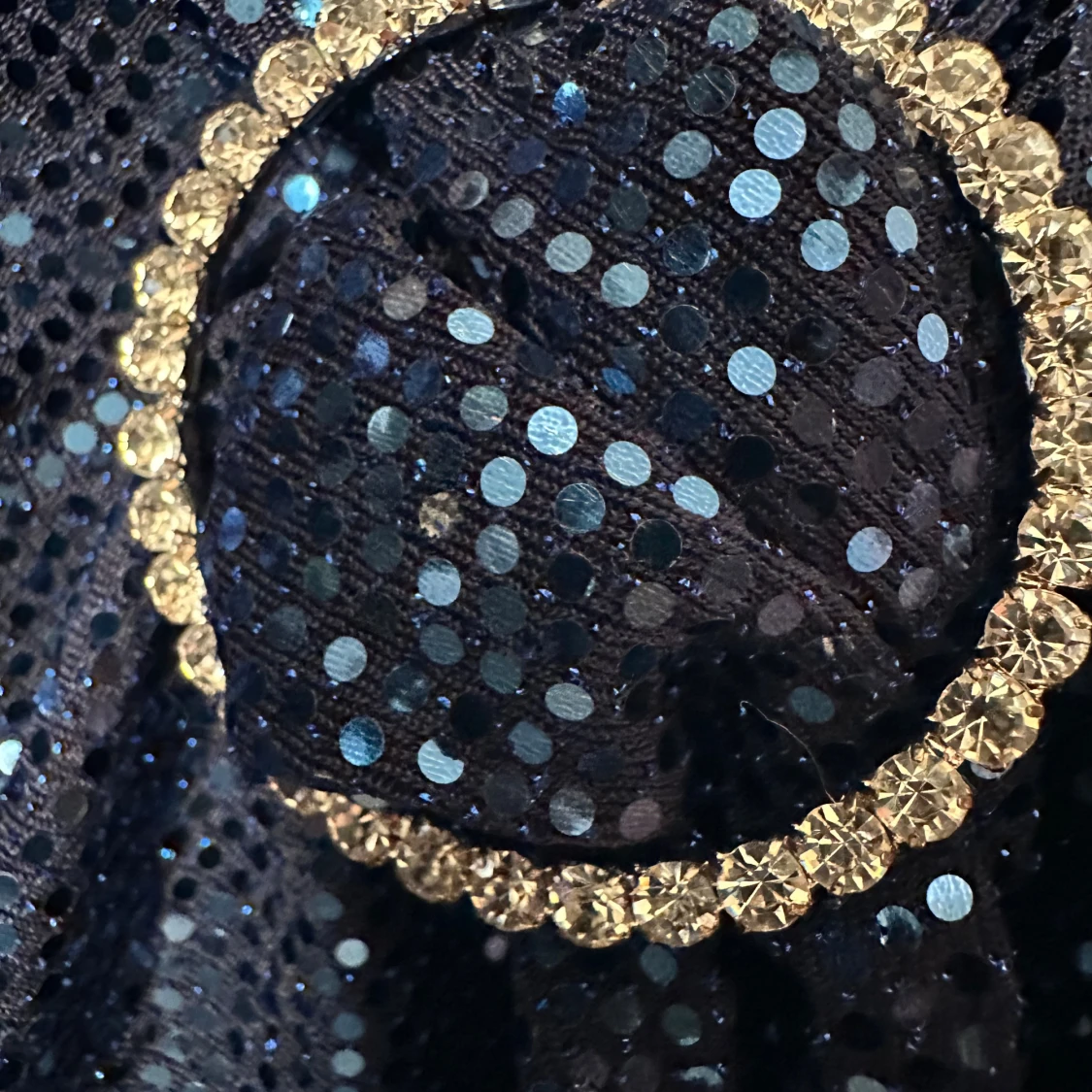 Marinblå glittrig klänning från Zack - 3