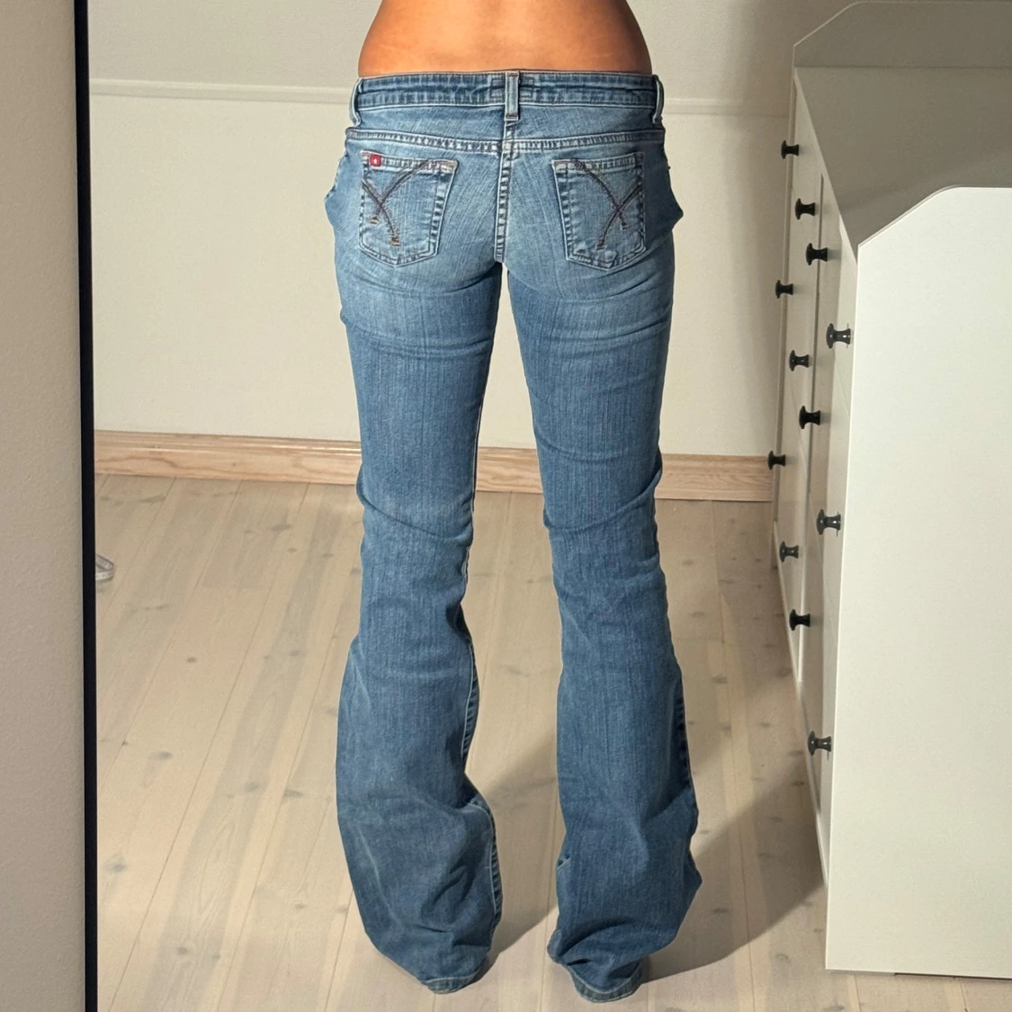 Lågmidjade bootcut jeans  - 3