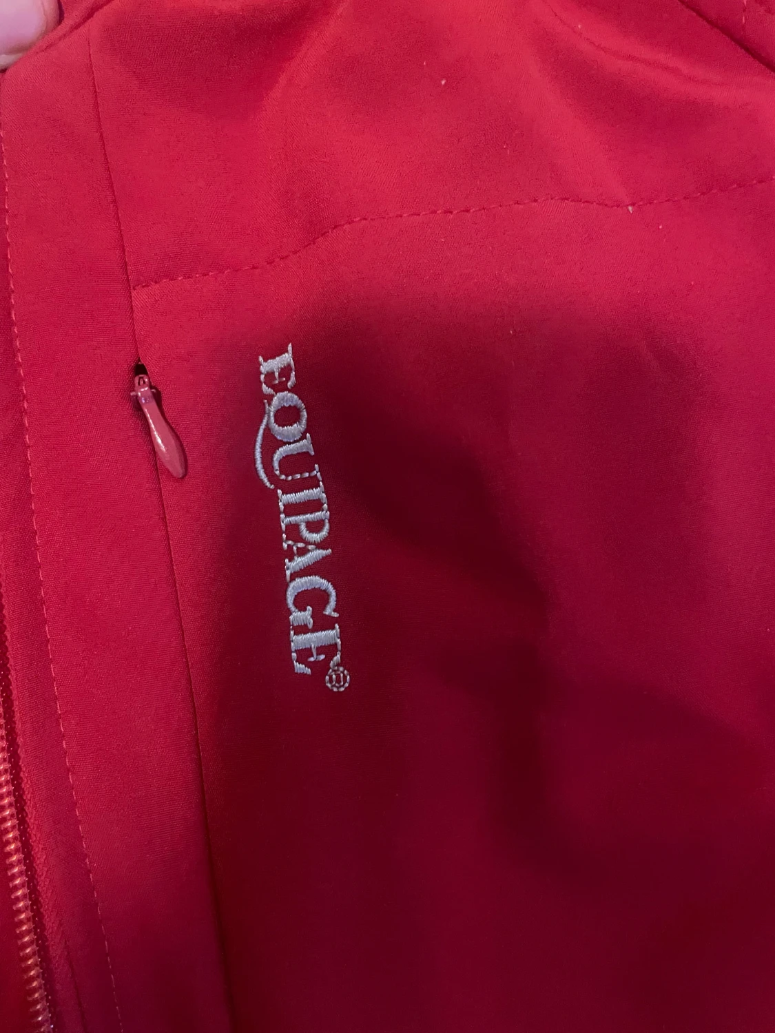 Röd vindjacka från Equipage, stl L - 1
