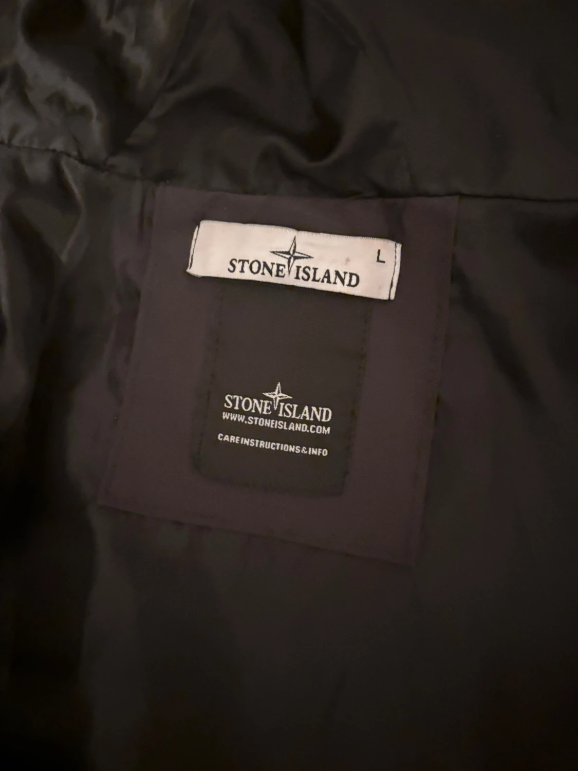 Svart vindjacka Stone Island L - 2