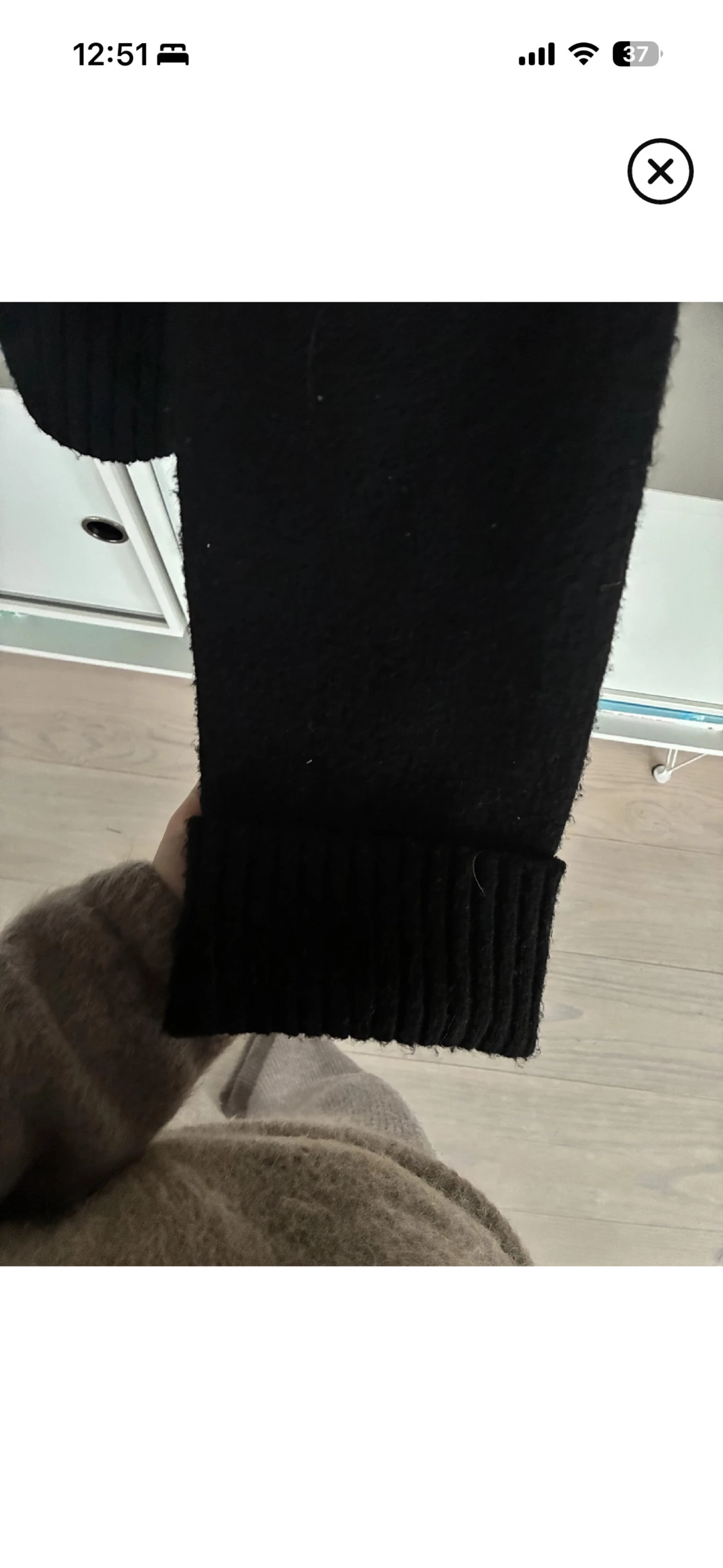 Svart oversized stickad tröja - 2