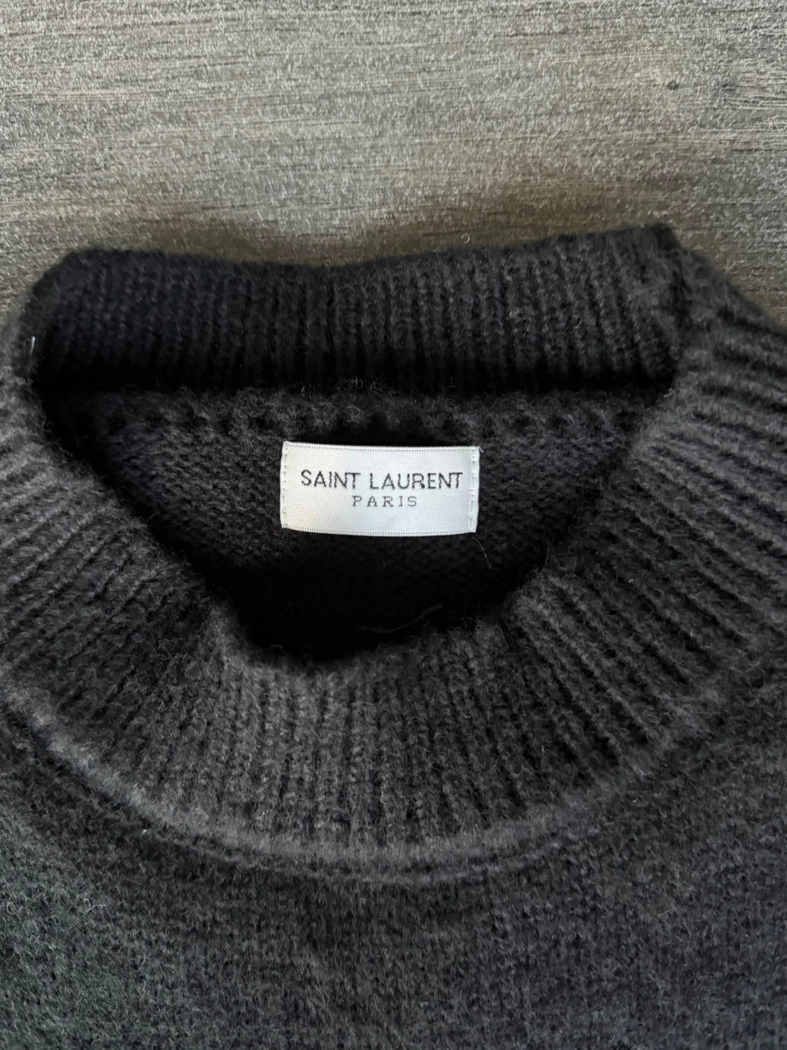 Svart Saint Laurent stickad tröja - 4