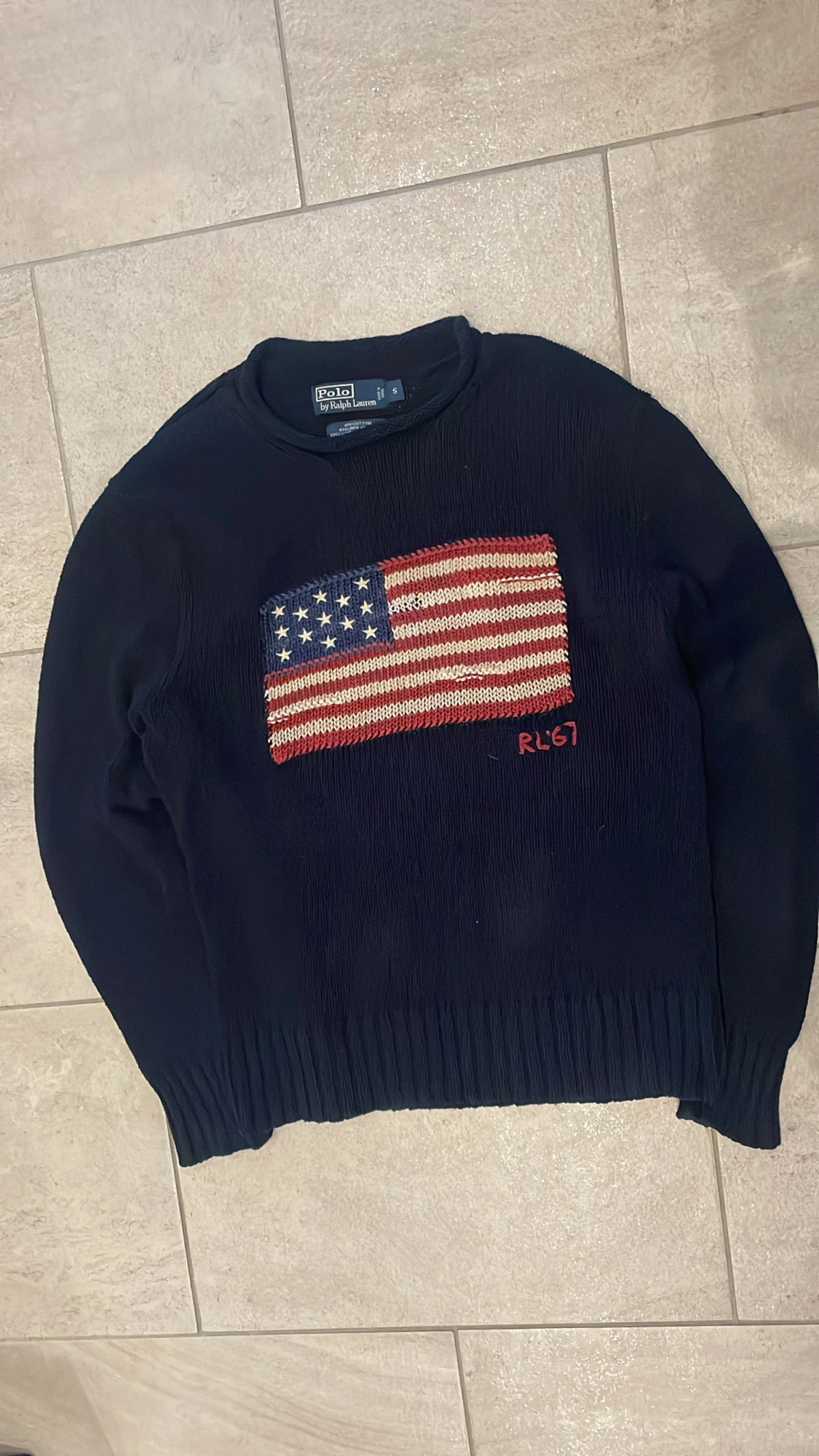 American flag Ralph Lauren stickade tröja  - 3