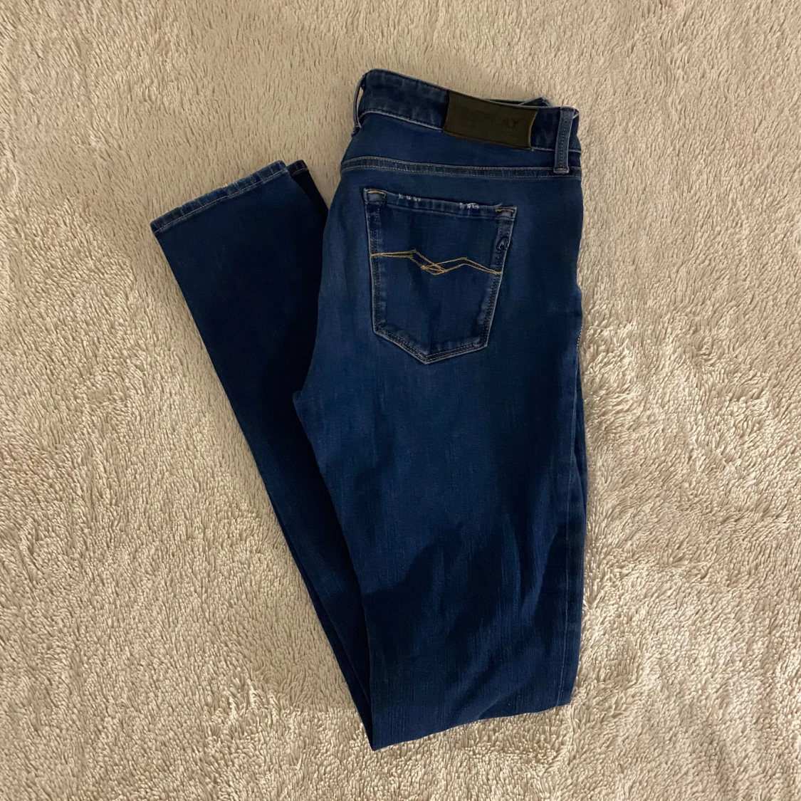 Blå Replay jeans med raka ben