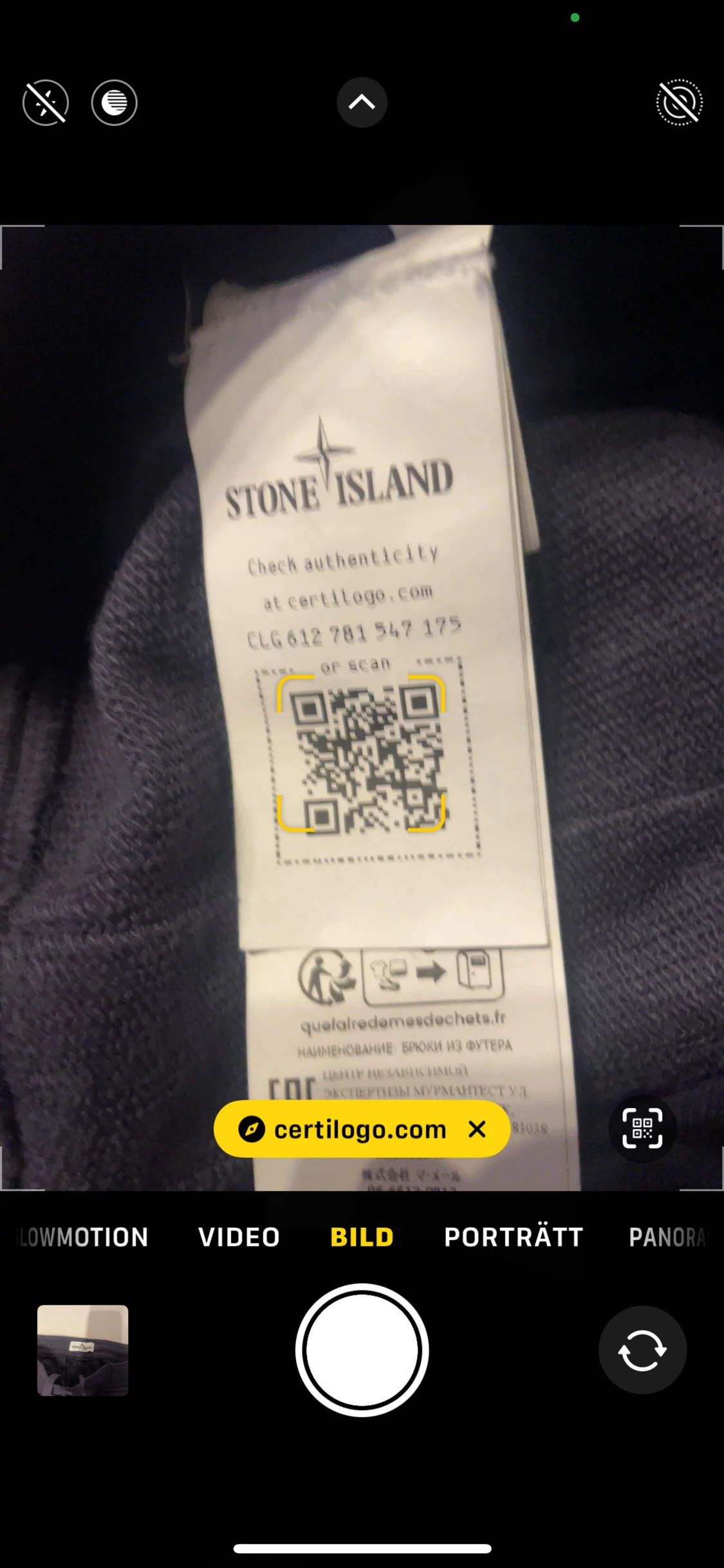Mörk blåa stone Island byxor  - 5