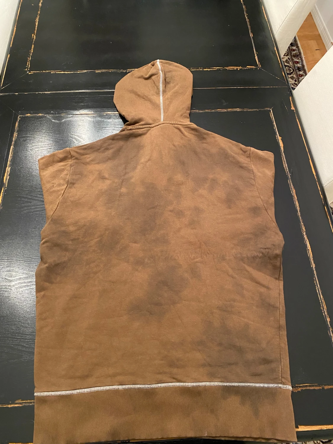 Brun hoodie från COLLUSION med tryck - 1