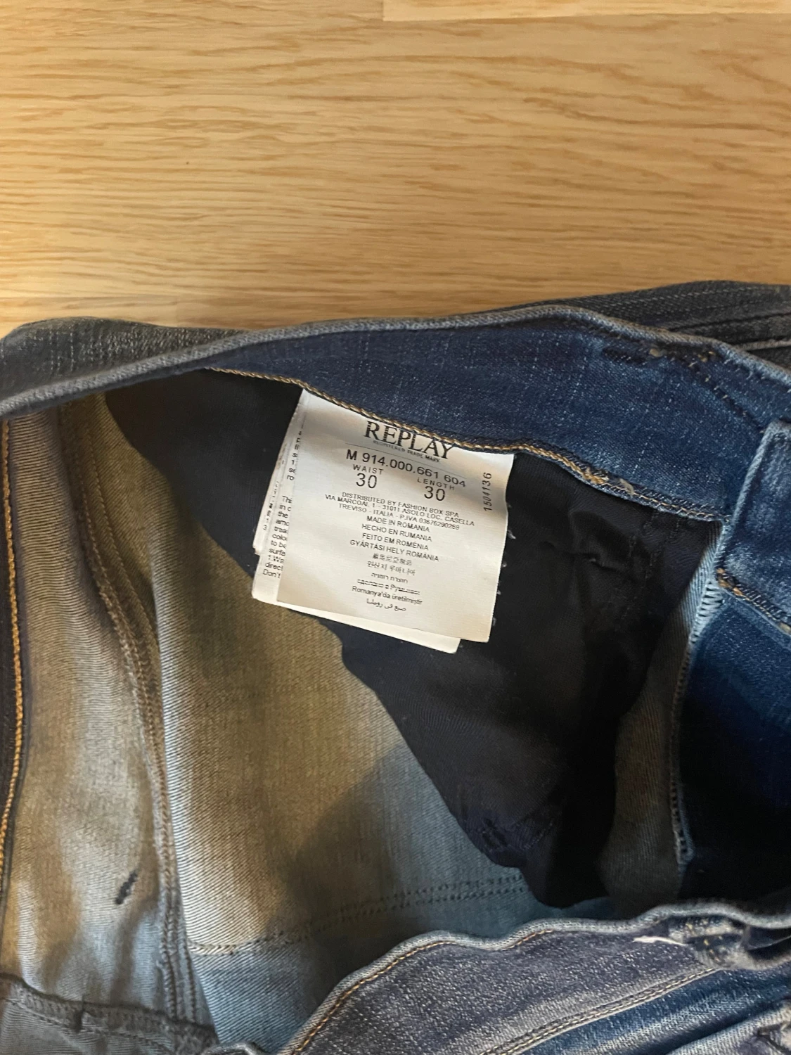 Blå Replay Anbass jeans W30 L30 - 4