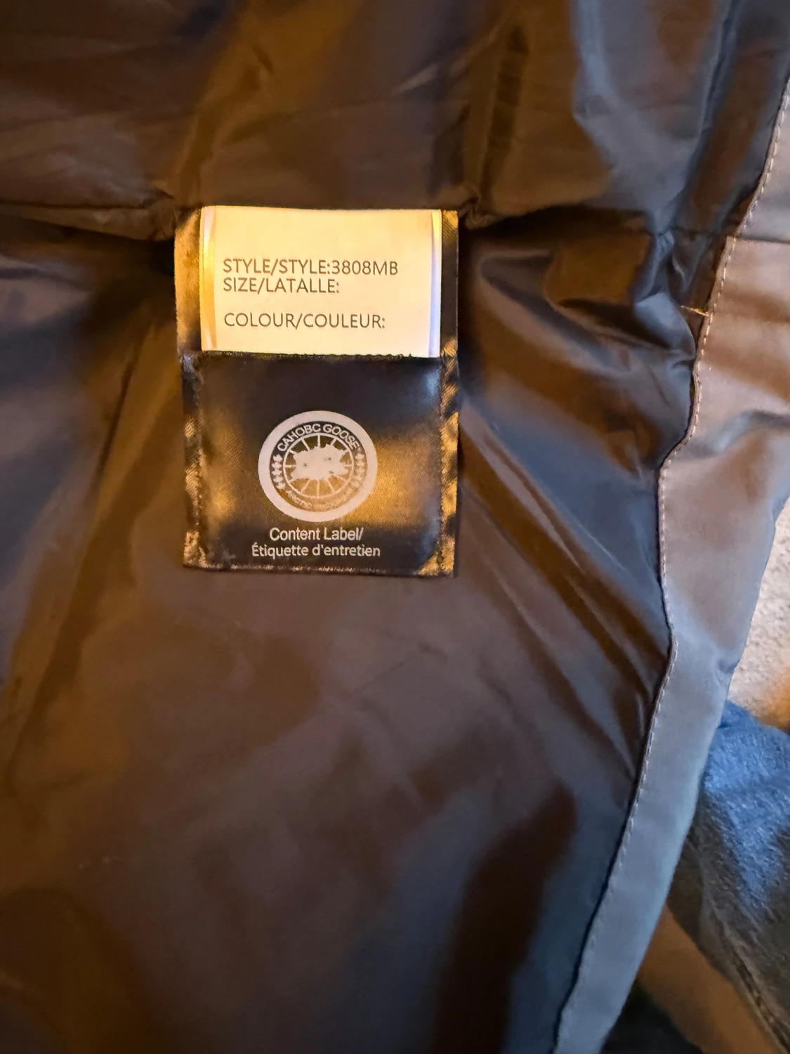 Grå Canada Goose dunjacka med päls - 5
