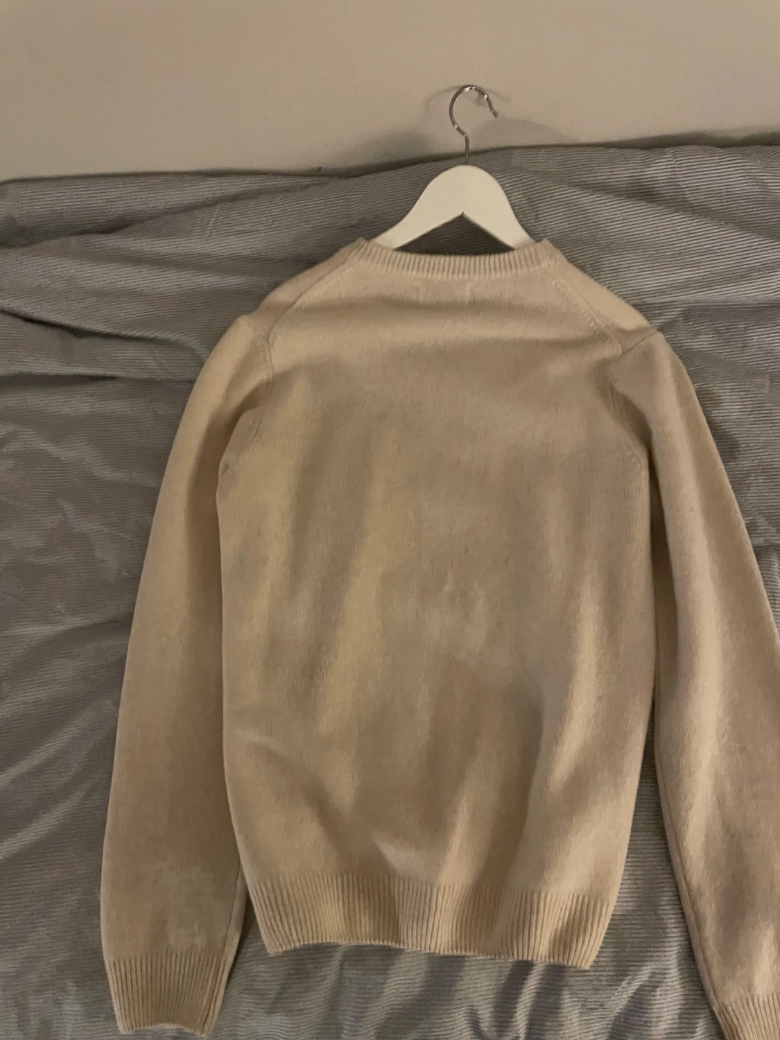 Beige stickad tröja Casual Friday S - 1