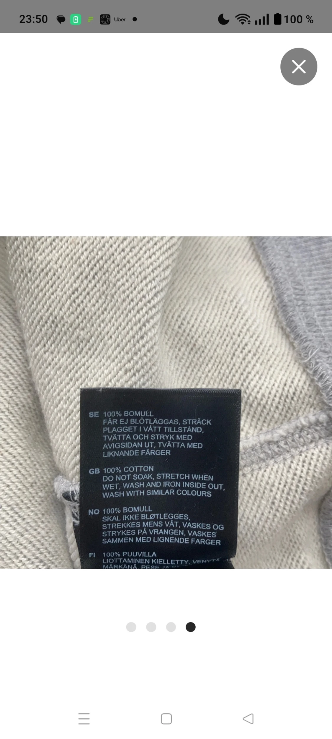 Morris grå sweatshirt – storlek L - 6