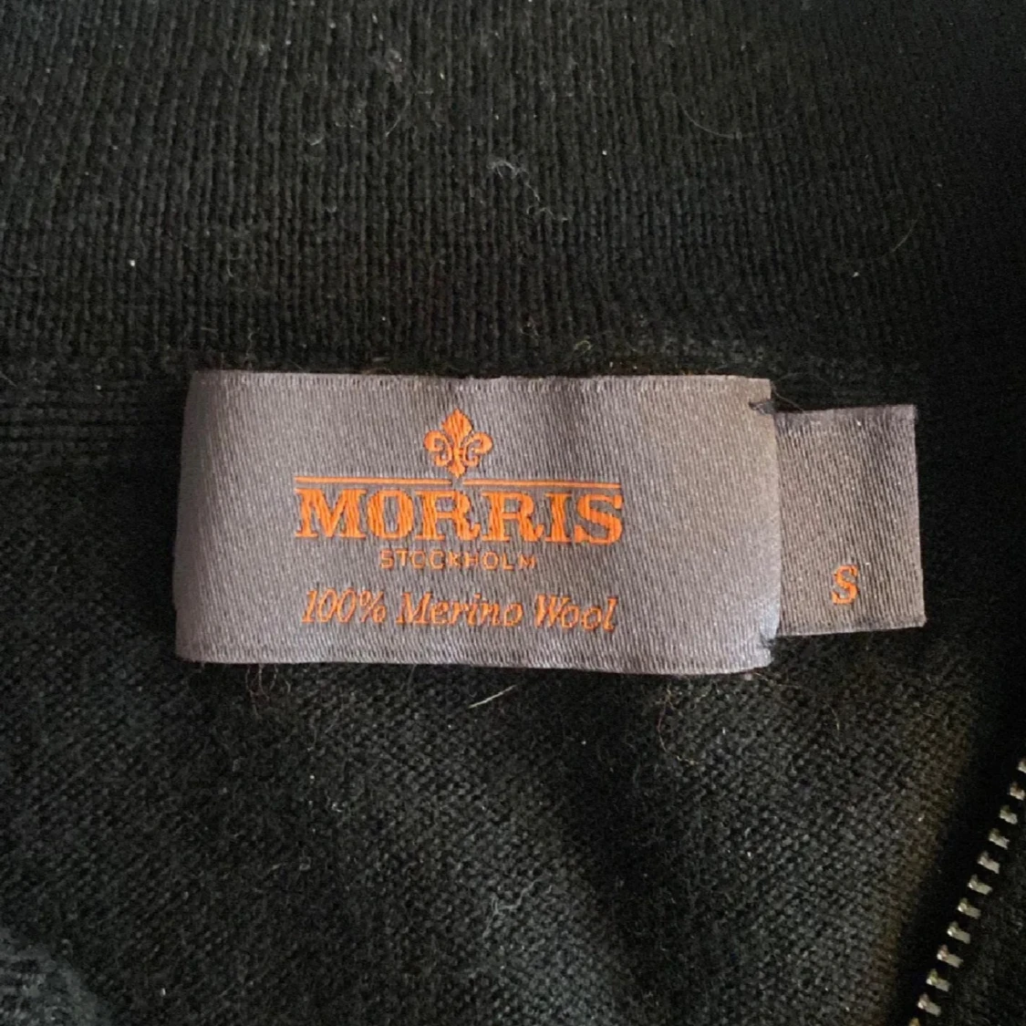 Navy merinoulltröja från Morris - 2