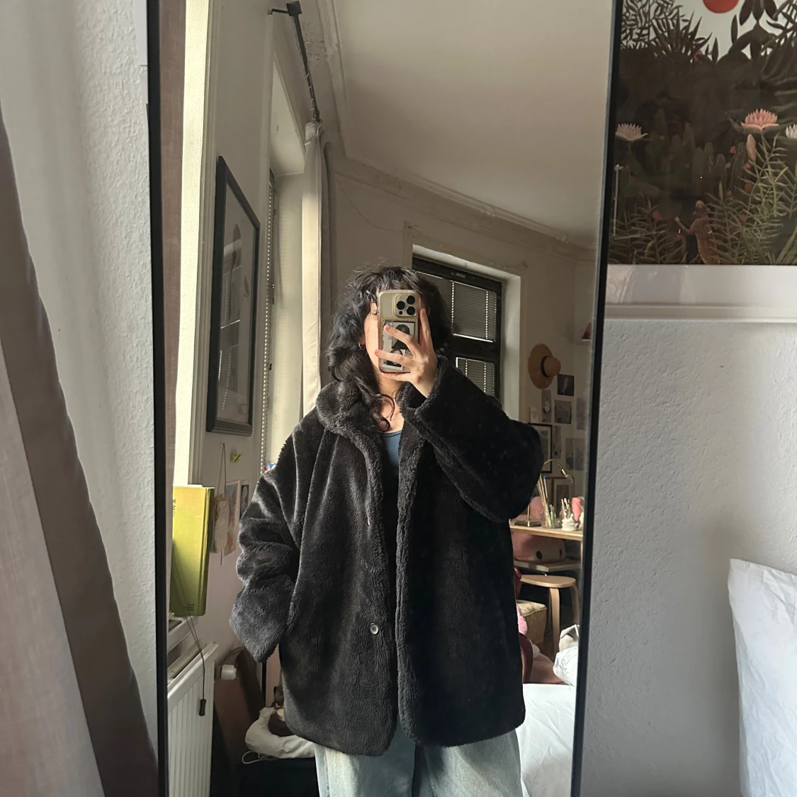 vintage faux fur coat - 2
