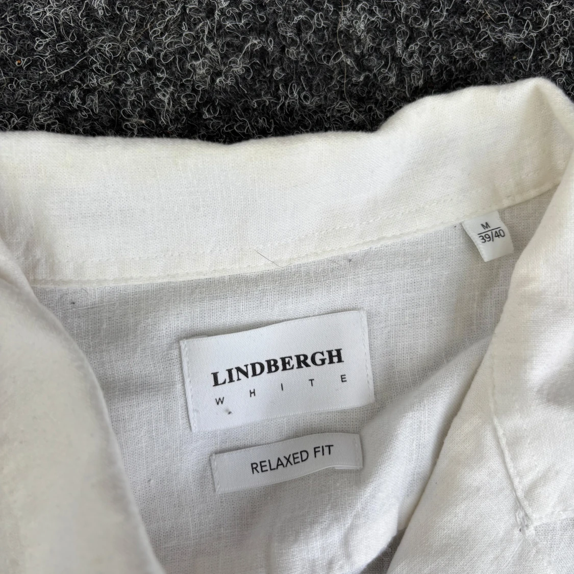 Vit linneskjorta från Lindbergh - 1