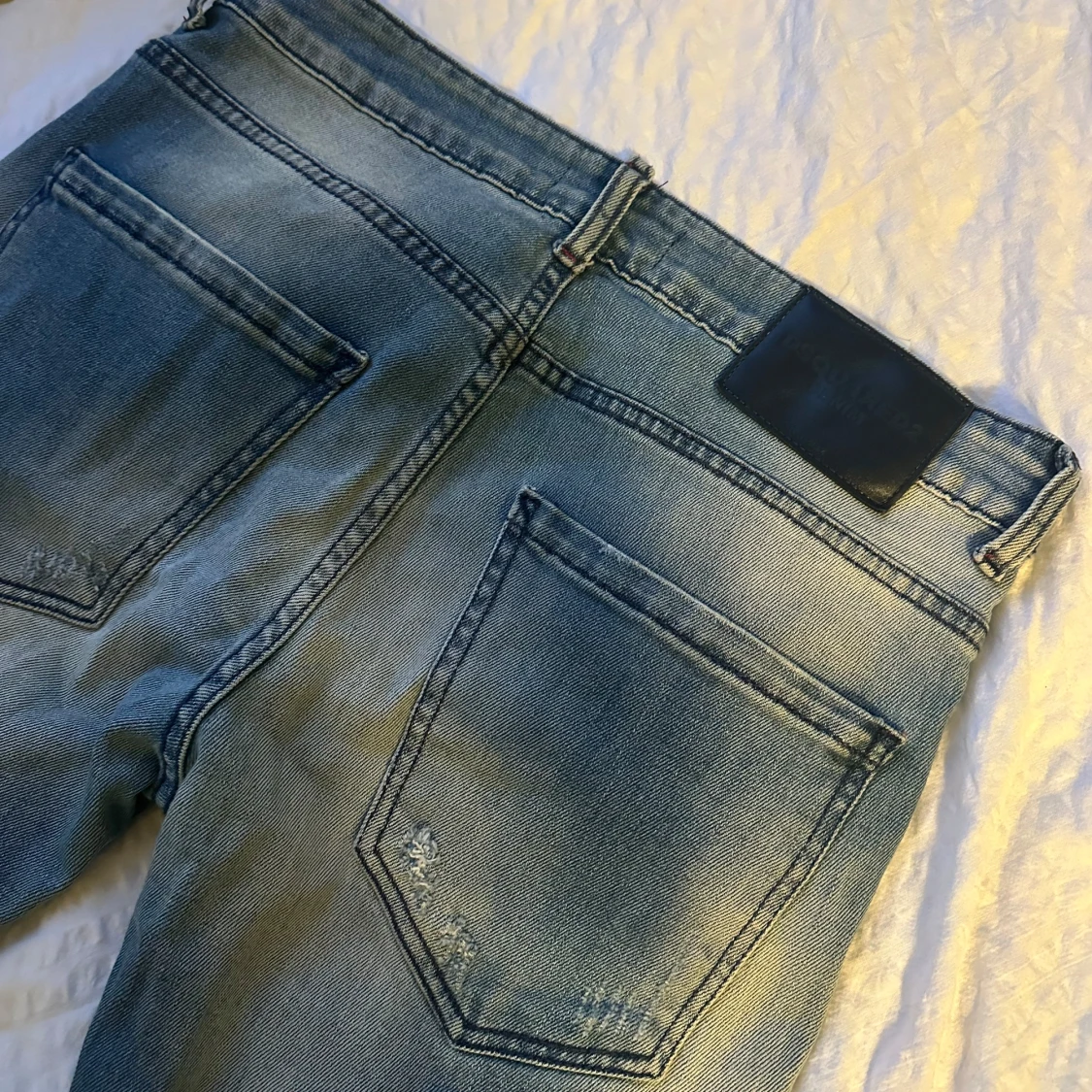 Dsquared2 ljusblå slitna jeans slim fit - 3